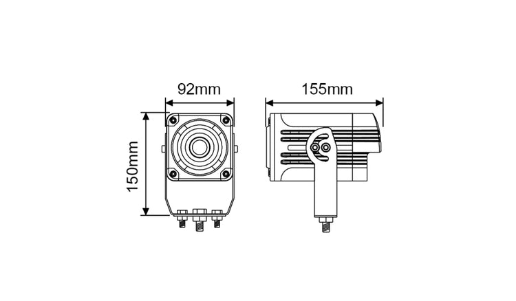 Forklift globo warning projector